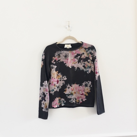 Anthropologie Sweaters - Final Sale! Anthropologie Maeve Floral Sweatshirt